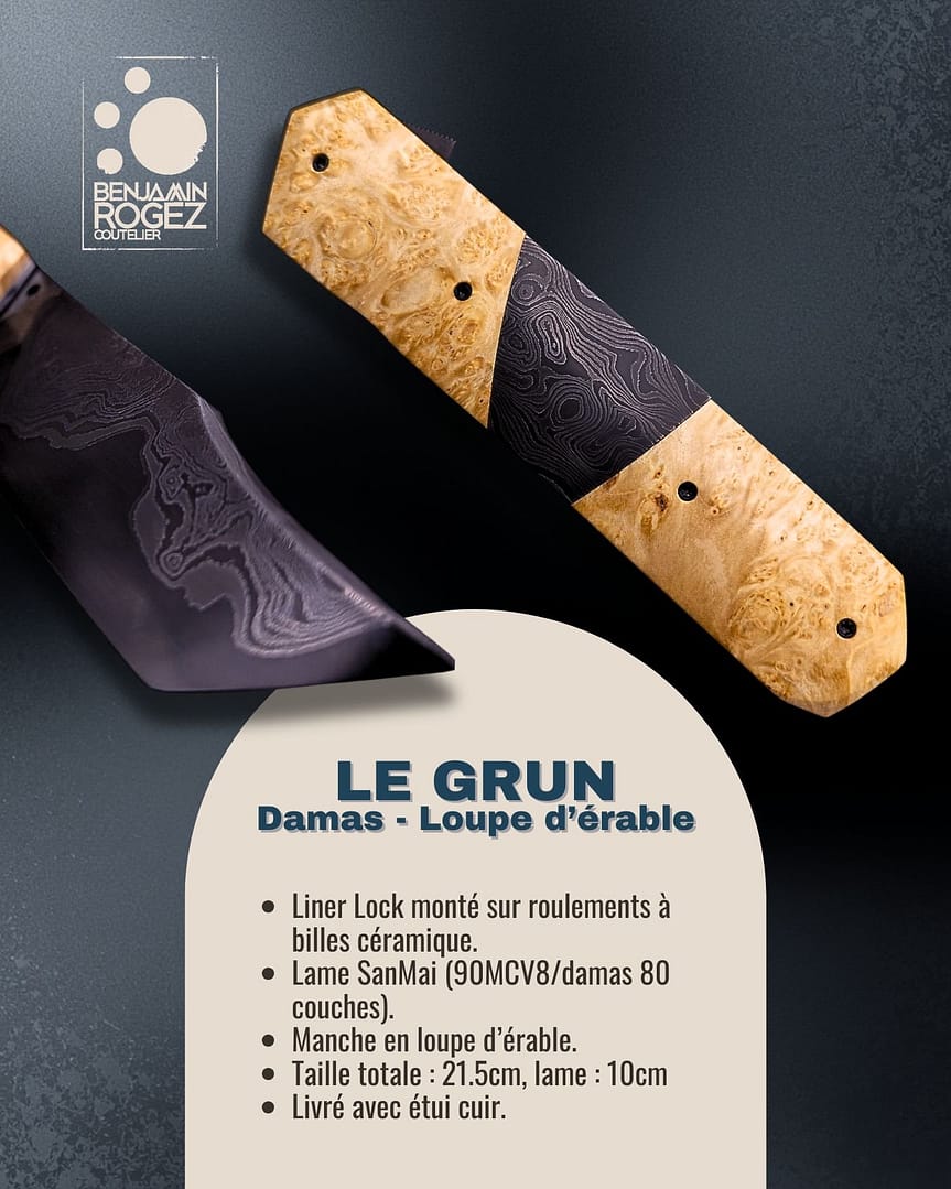 Le grun – Damas – Loupe d’érable